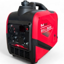 Инверторен Бензинов Обезшумен Генератор за ток Bullmax 3500I, монофазен, 3.5kW, червен