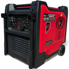 Инверторен Бензинов Обезшумен Генератор за ток Bullmax 9500I, монофазен, 9.0KW, Възможност за ATS / Автоматика/