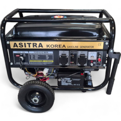 Монофазен Бензинов Генератор за Ток ASITRA 3.0KW с ел. старт, Дистанционно управление, меден ротор и статор
