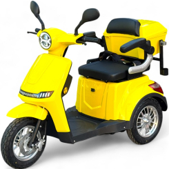 Електрическа триколка FM1 B1 LUX 2025 1500W 60v20ah, неоново жълто