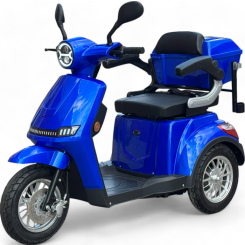 Електрическа триколка FM1 B1 LUX 2025 1500W 60v20ah, Синя Перла, моторна спирачка