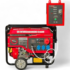 Трифазен бензинов генератор за ток 9,0 KW + ATS кутия