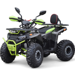 ATV BULLMAX POWERSPORT 150CC, Ръчни скорости, 8" ГУМИ, С ТЕГЛИЧ, LED, Черно със Зелено