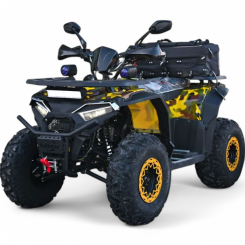 Бензиново ATV Bullmax Intruder 250cc, Лебедка, Автоматик, Full Led, Лебедка, Теглич, Жълт Камуфлаж