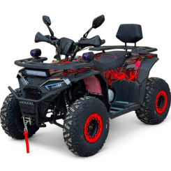 Бензиново ATV Bullmax Intruder 250cc, Лебедка, Автоматик, Full Led, Лебедка, Теглич, Червен Камуфлаж