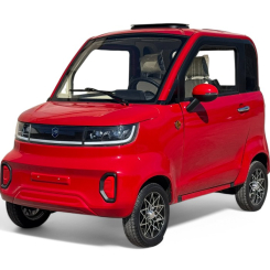 Четириместна електрическа кола Bullmax 3000W, EEC, 72V, 105Ah, L6E, Литиева батерия, Регистрация, Червена Перла