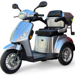 Електрическа триколка FullMax B1 - последен модел 2025 /подобрен/ 1500W, Сив Металик, 5 батерии