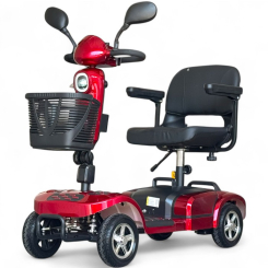 Сгъваема електрическа четириколка N5, Червена, Преносима, Сгъваема