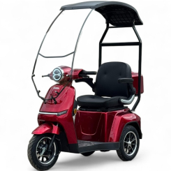 Електрическа триколка с покрив Fullmax R1 Robot, 1500W, 60V/20Ah, Червена, CE сертификат