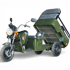 Двуместна товарна електрическа триколка Bullmax-S500, 2500W, 60V,20Ah, 5 батерии,EEC Сертификат, Червена