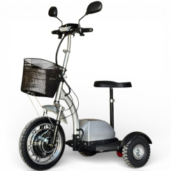 Евтина сгъваема, преносима електрическа триколка A2 Premium, Предно предаване, 750W, 48v/ 12ah