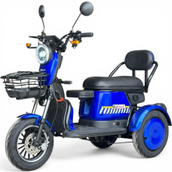 Двуместна електрическа триколка Pudding Grande, 2000W,EEC Сертификат, 60V/20Ah, Две кошници, 5 Батерии + Подаръци